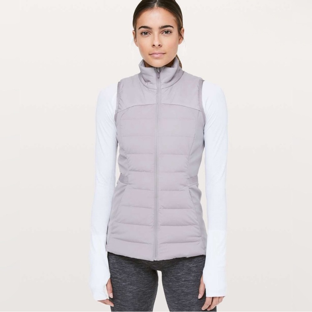 Lululemon Athletica Down For It All Gray Puffer Vest